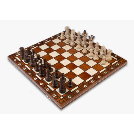 SZACHY AMBASADOR Węgiel 52 cm