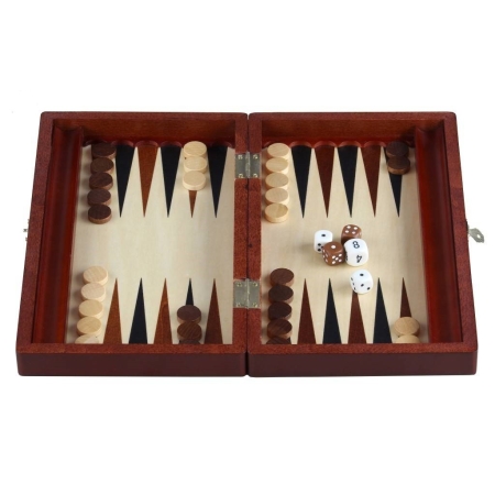 BACKGAMMON DREWNIANY SMALL Tryktrak (28  cm) Madoń