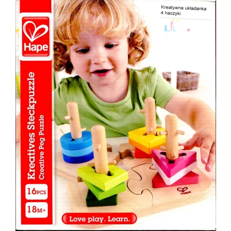 HAPE Kreatywna Układanka - 4 Haczyki