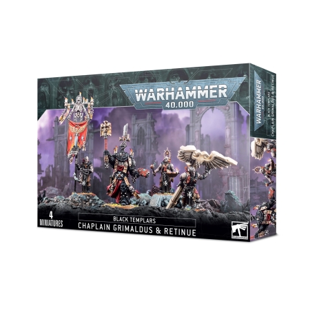 BLACK TEMPLARS Chaplain Grimaldus &  Rutine Box