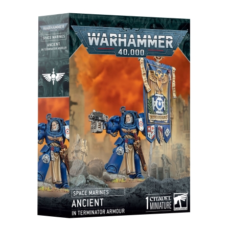 Space Marine Ancient in Terminator  Armour Box