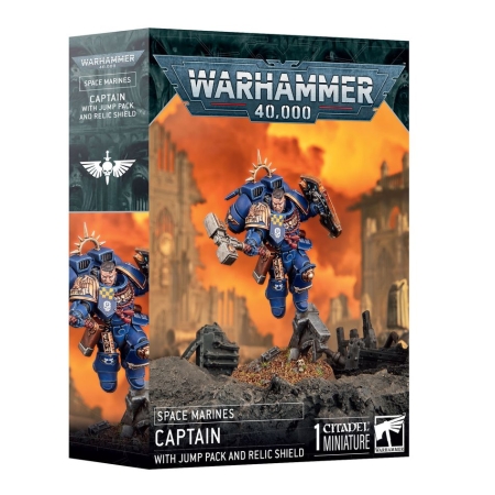 Space Marine Captain With Jump Pack and  Relict Shield Box