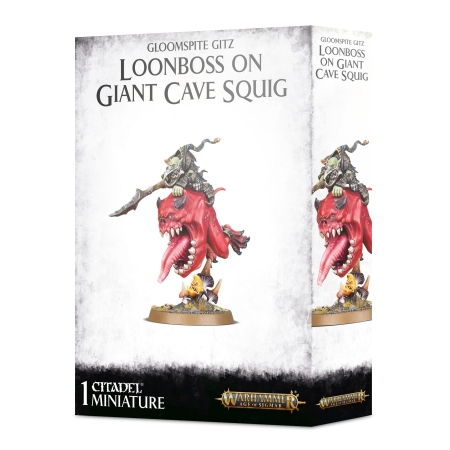 GLOOMSPITE GITZ Loonboss on Giant Cave Squig Box